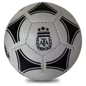 Pelota Tango Adida AFA – N°5 – Blanco y Negro – Medio Pique – Nacional PVC