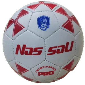 Pelota Nassau  N°4- Rojo y Negro -  Medio Pique  - Nacional