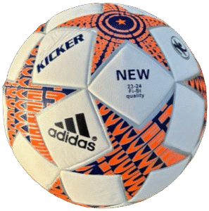 Pelota kicker N°5 – Naranja y negro adidas – Pique completo